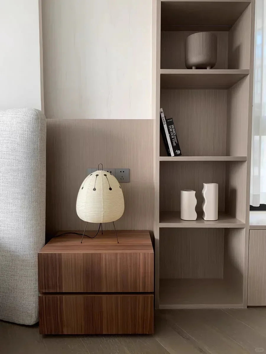 Washi Paper Table Lamp — Soft Ambient Light