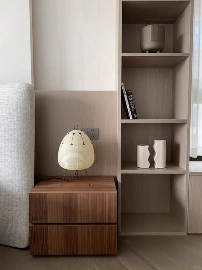 Washi Paper Table Lamp — Soft Ambient Light
