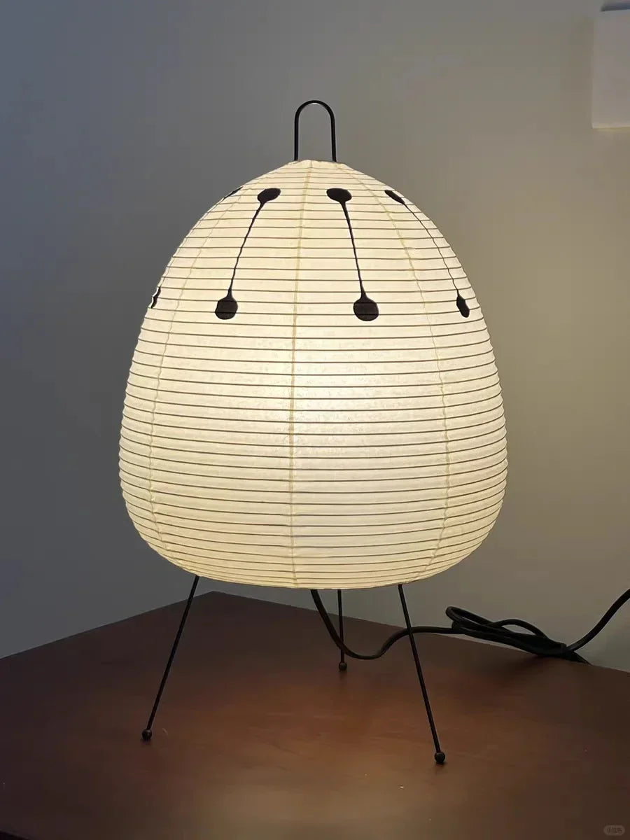 Washi Paper Table Lamp — Soft Ambient Light