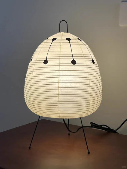 Washi Paper Table Lamp — Soft Ambient Light