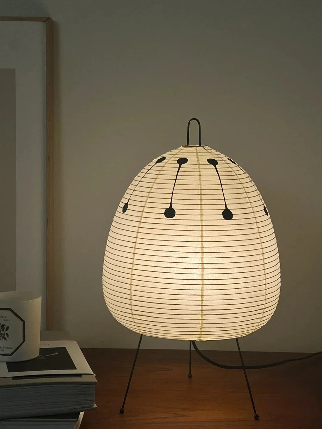 Washi Paper Table Lamp — Soft Ambient Light