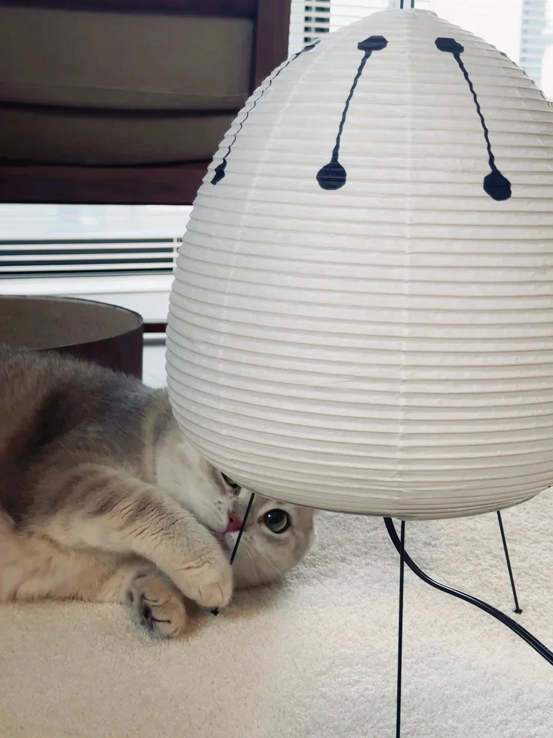Washi Paper Table Lamp — Soft Ambient Light