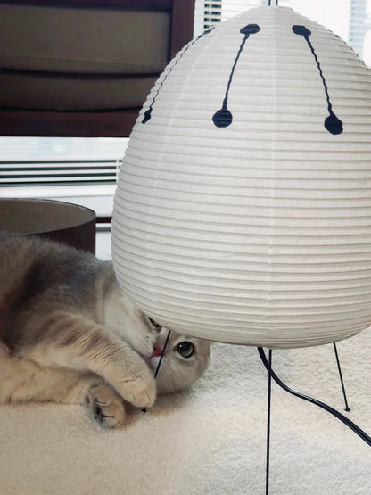 Washi Paper Table Lamp — Soft Ambient Light