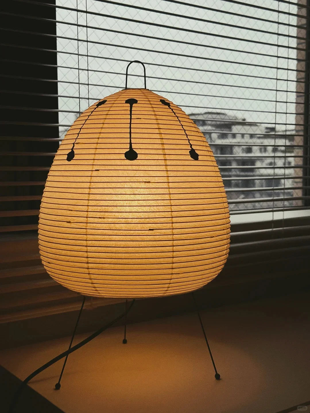 Washi Paper Table Lamp — Soft Ambient Light