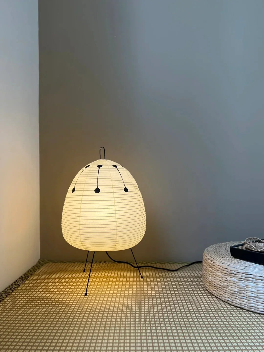 Washi Paper Table Lamp — Soft Ambient Light