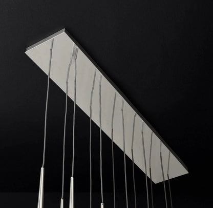 Brass Pendant Light — Modern Linear Glow