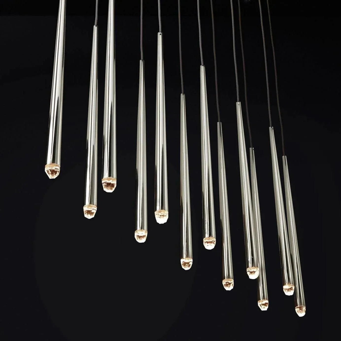 Brass Pendant Light — Modern Linear Glow