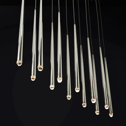 Brass Pendant Light — Modern Linear Glow