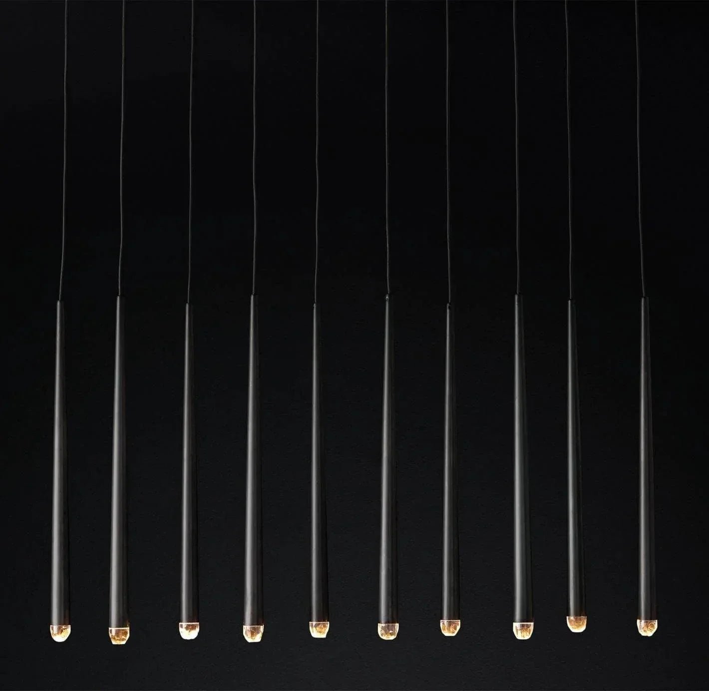 Brass Pendant Light — Modern Linear Glow