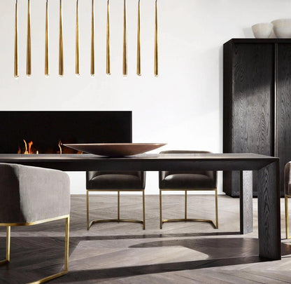 Brass Pendant Light — Modern Linear Glow - LumoTrot