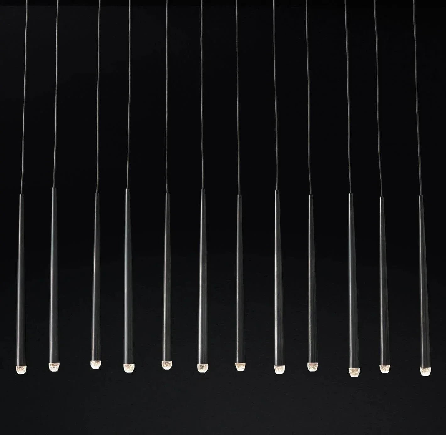 Brass Pendant Light — Modern Linear Glow