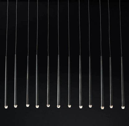 Brass Pendant Light — Modern Linear Glow