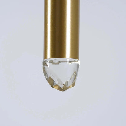 Brass Pendant Light — Modern Linear Glow - LumoTrot