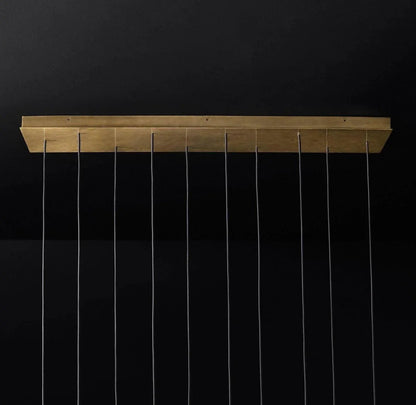 Brass Pendant Light — Modern Linear Glow