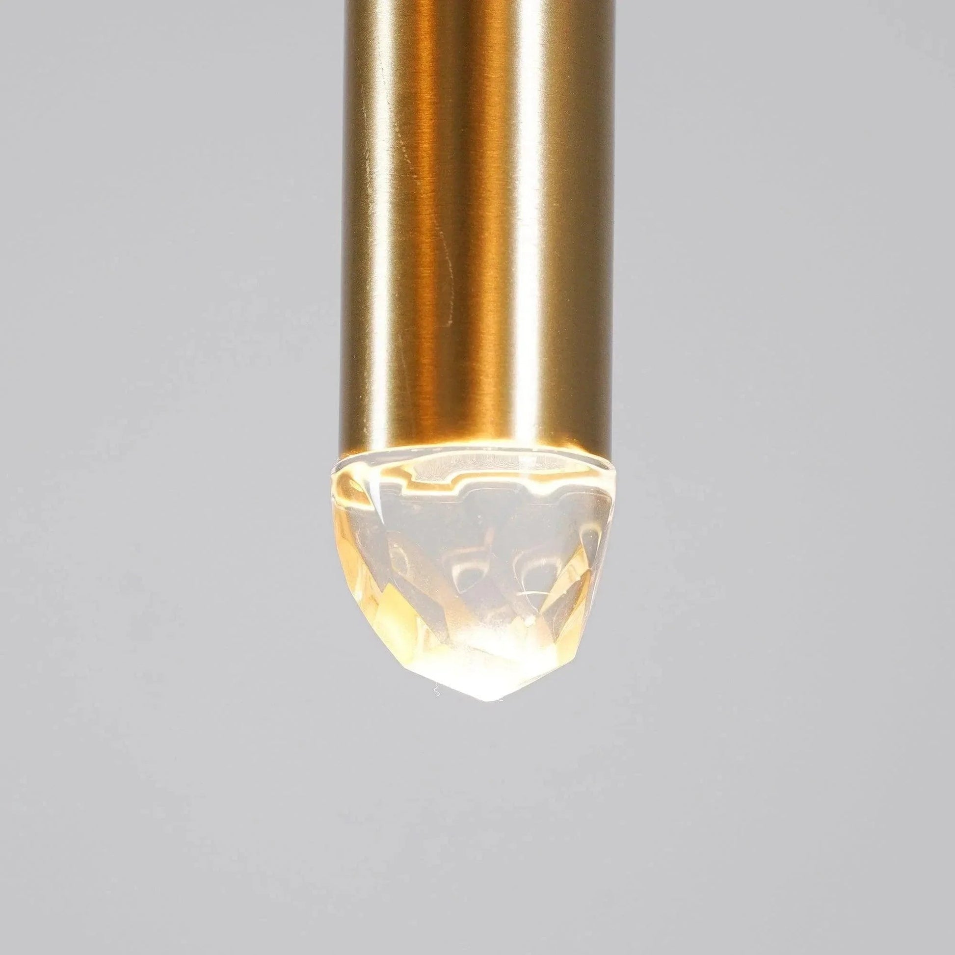 Brass Pendant Light — Modern Linear Glow - LumoTrot