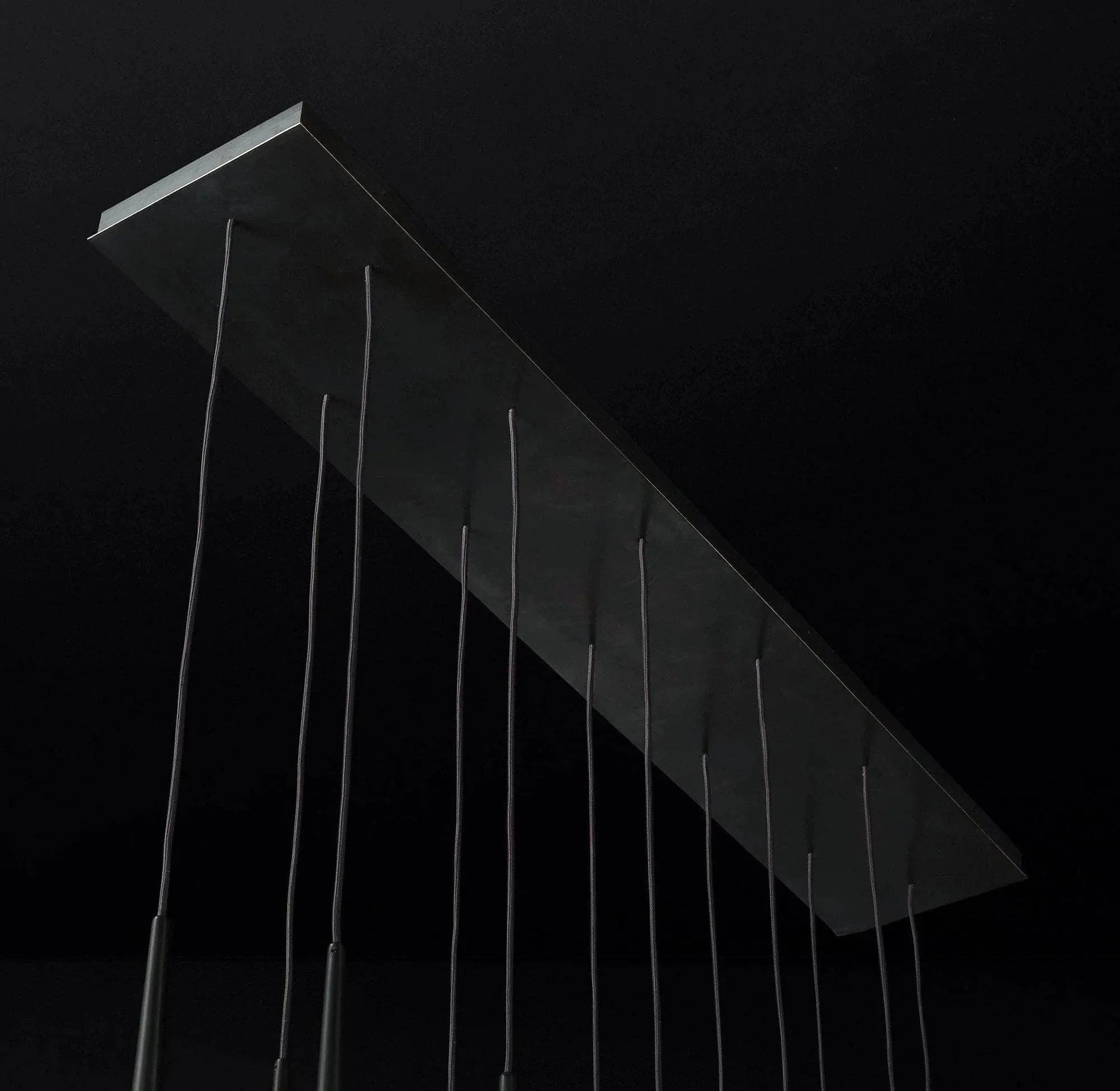 Brass Pendant Light — Modern Linear Glow - LumoTrot