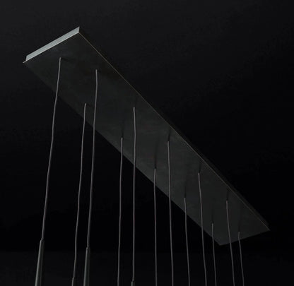 Brass Pendant Light — Modern Linear Glow - LumoTrot