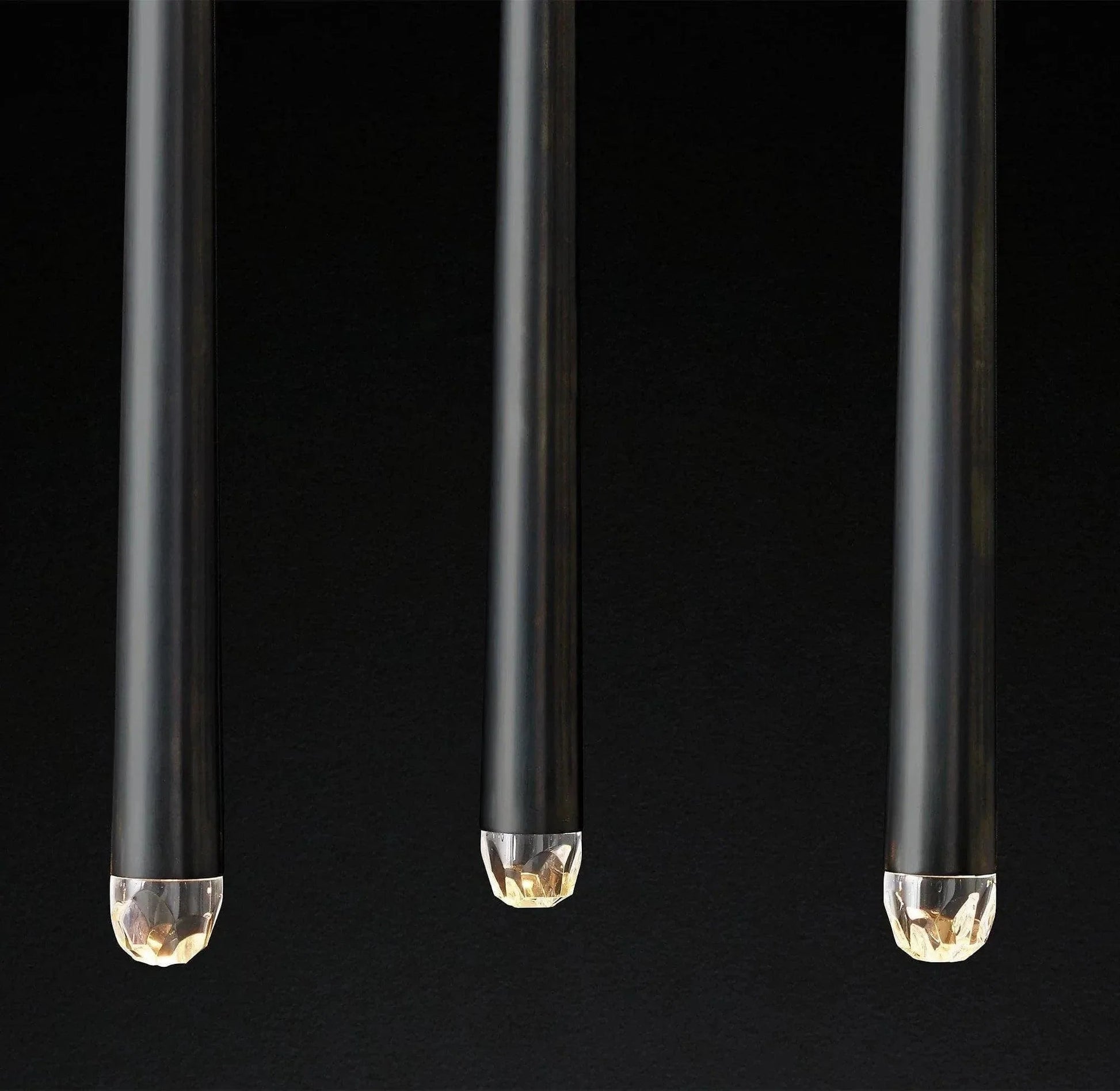 Brass Pendant Light — Modern Linear Glow - LumoTrot