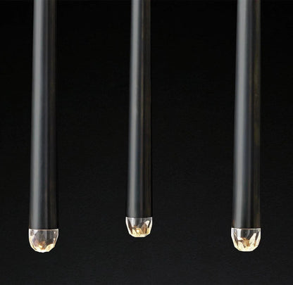 Brass Pendant Light — Modern Linear Glow - LumoTrot