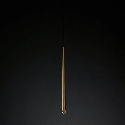 Brass Pendant Light — Modern Linear Glow - LumoTrot