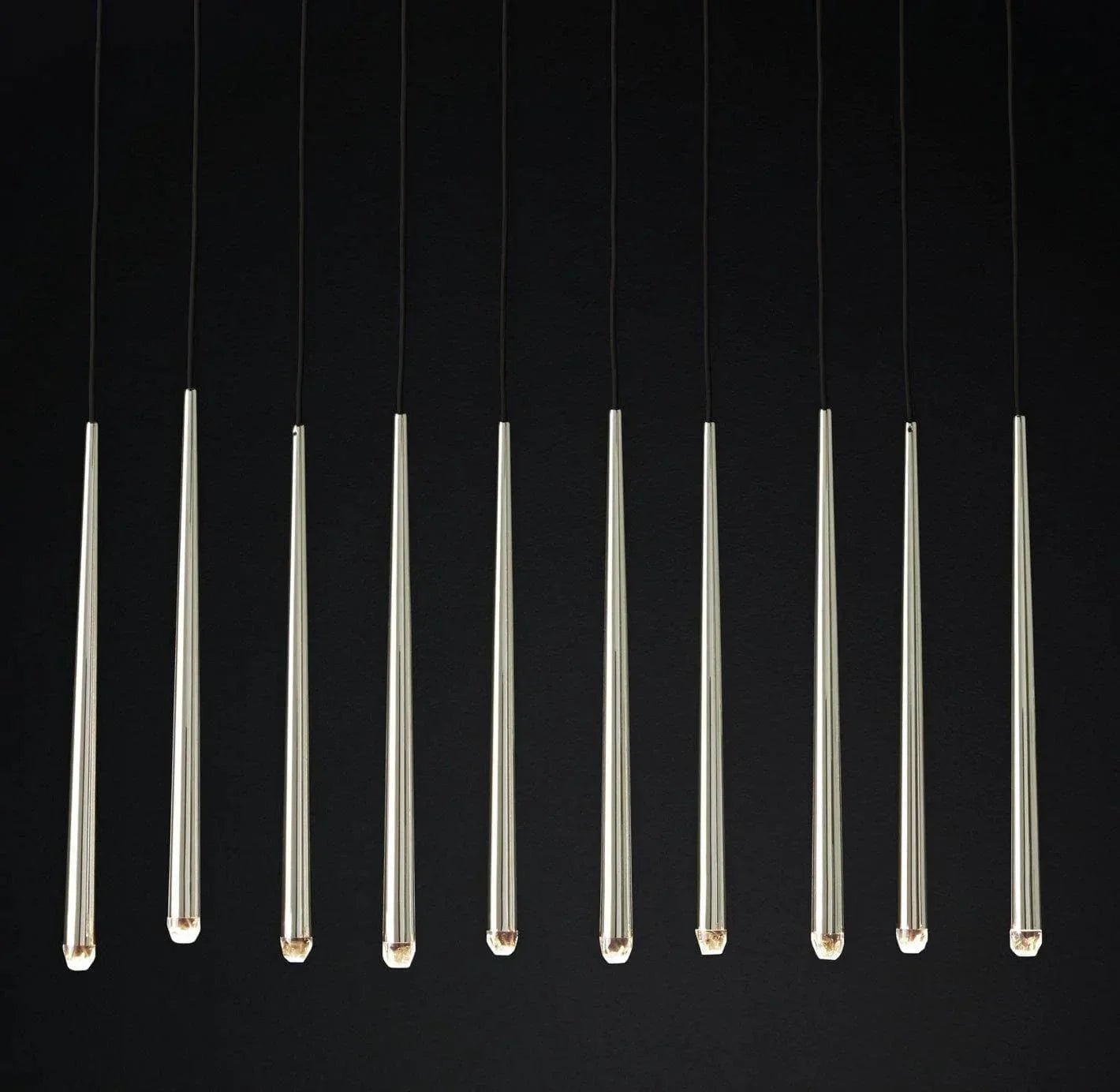 Brass Pendant Light — Modern Linear Glow