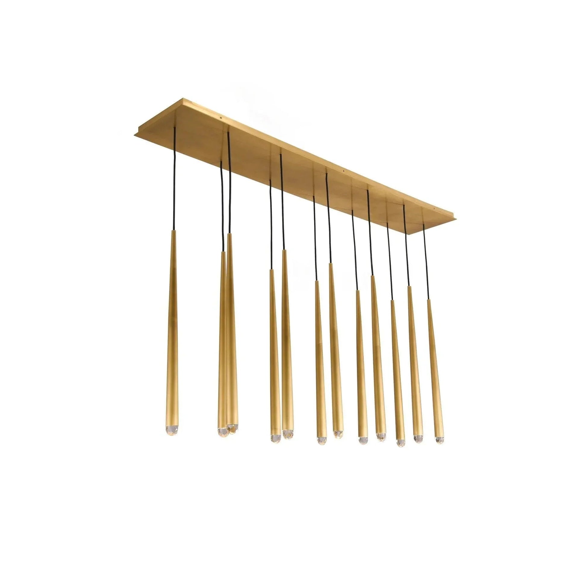 Brass Pendant Light — Modern Linear Glow - LumoTrot