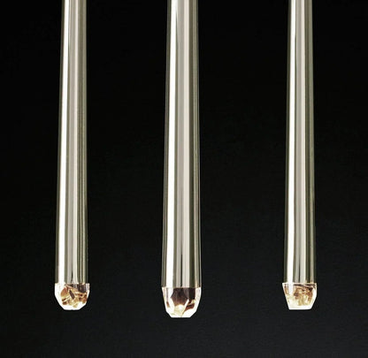 Brass Pendant Light — Modern Linear Glow