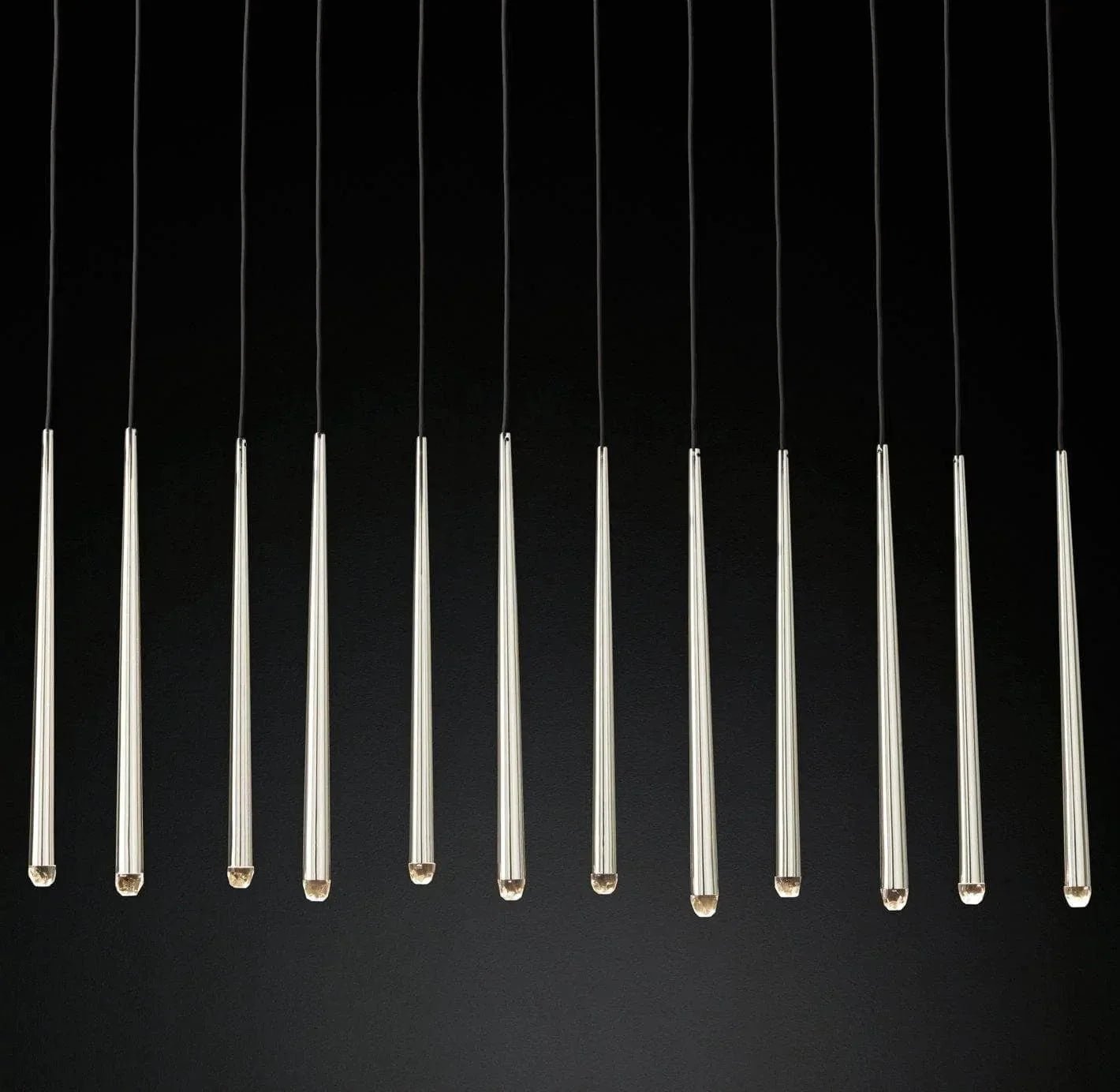 Brass Pendant Light — Modern Linear Glow