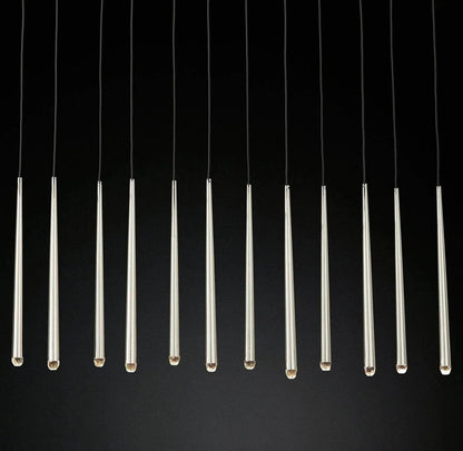 Brass Pendant Light — Modern Linear Glow