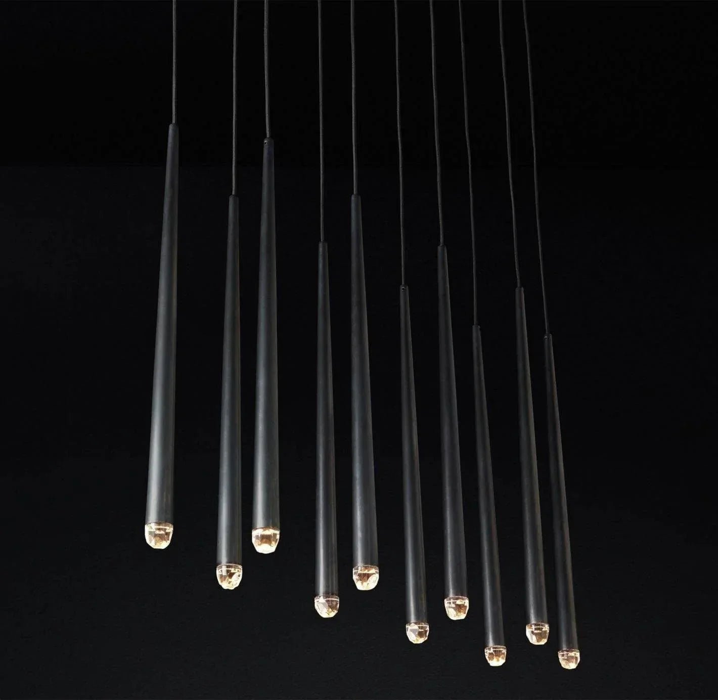 Brass Pendant Light — Modern Linear Glow