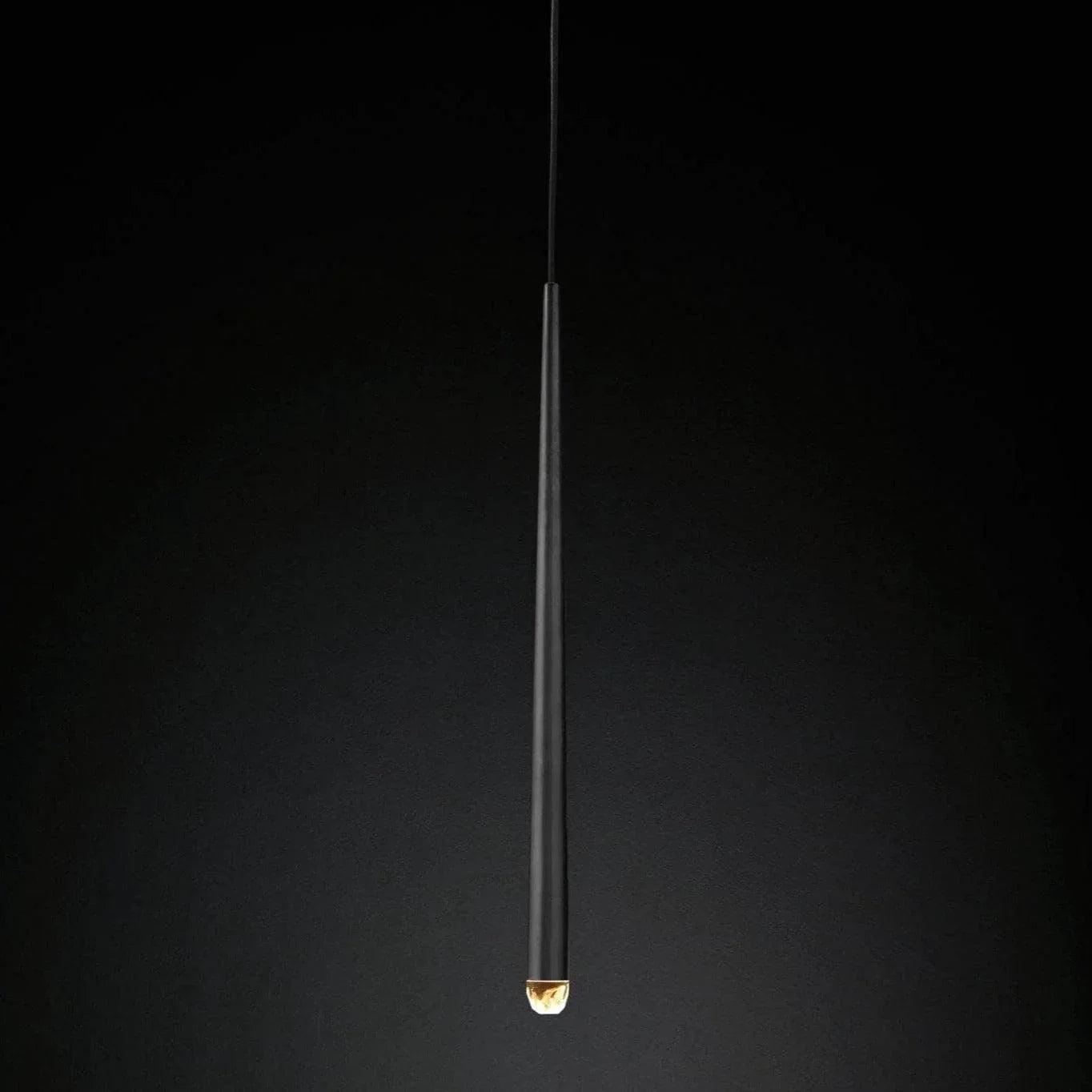 Brass Pendant Light — Modern Linear Glow - LumoTrot