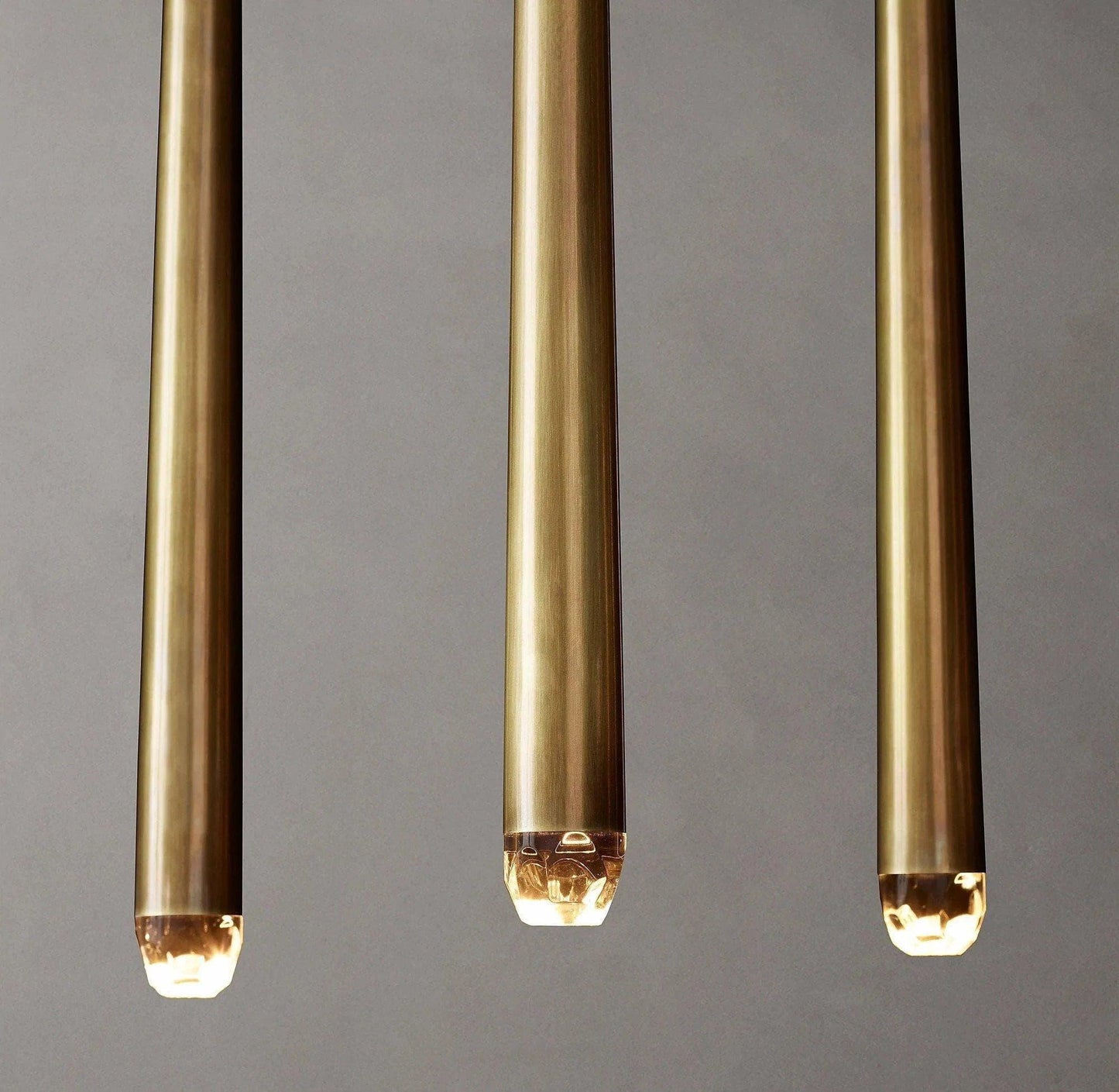 Brass Pendant Light — Modern Linear Glow