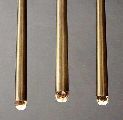 Brass Pendant Light — Modern Linear Glow