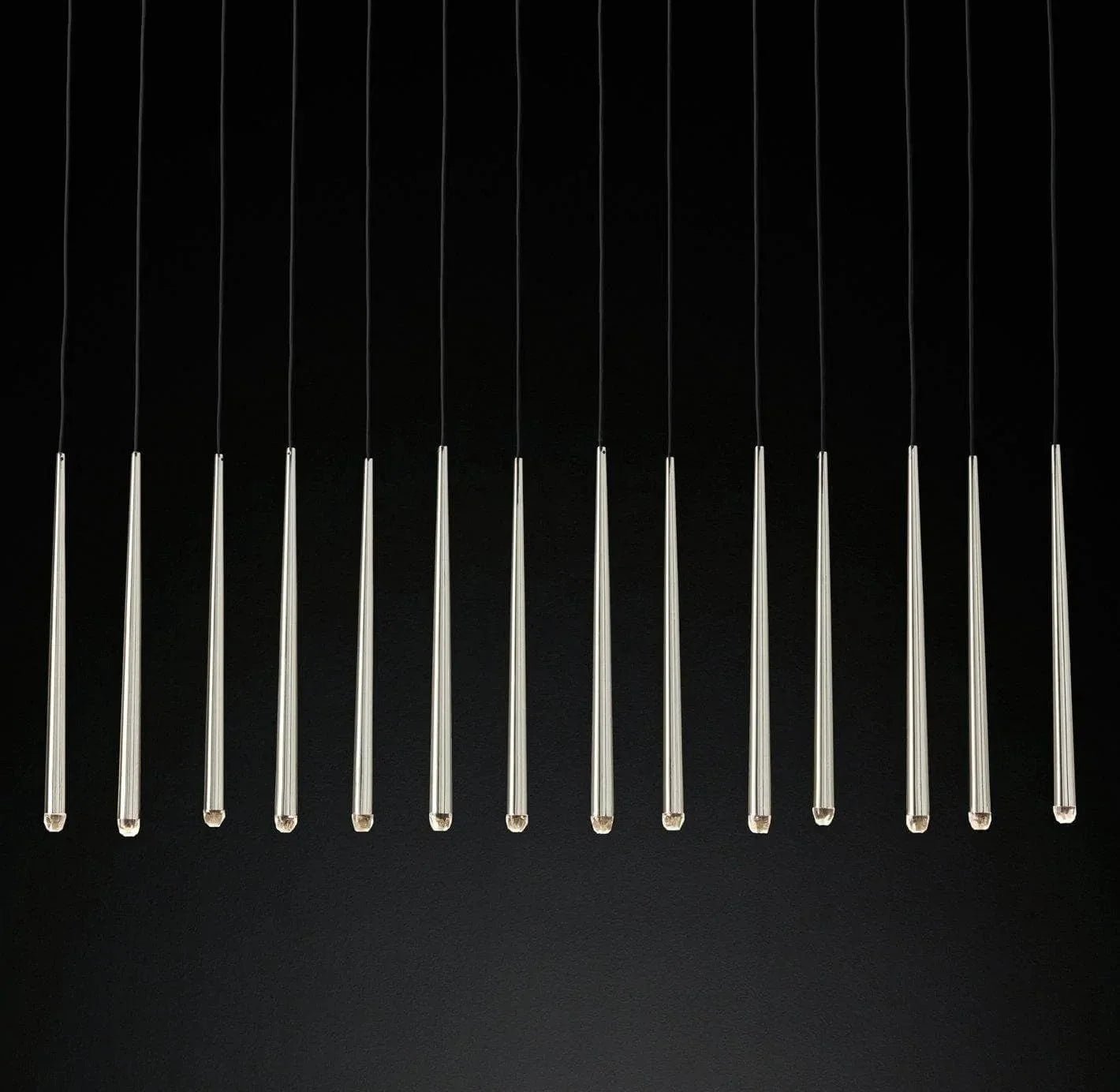 Brass Pendant Light — Modern Linear Glow