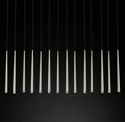 Brass Pendant Light — Modern Linear Glow