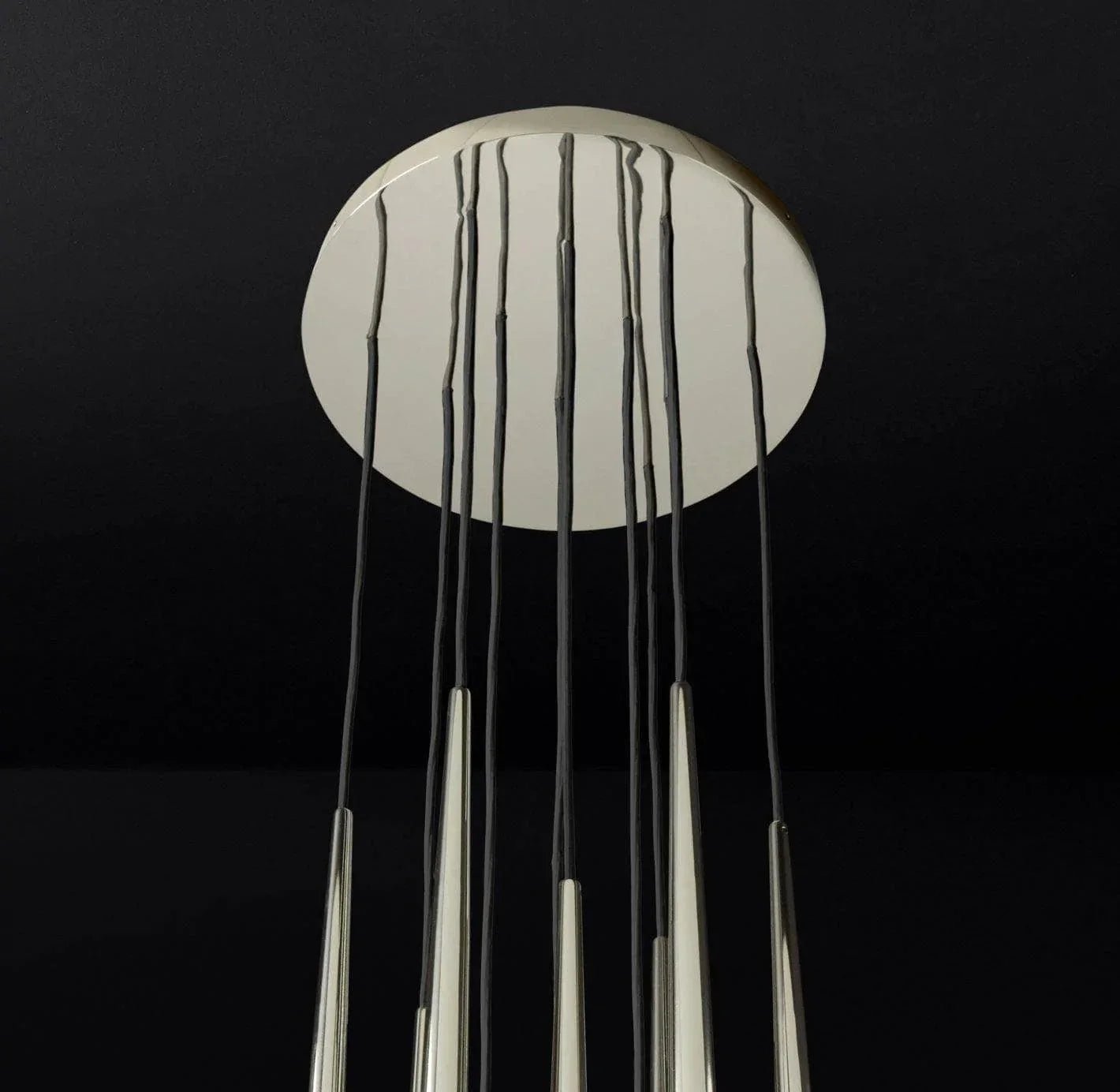 Brass Tube Chandelier — Modern Statement Piece