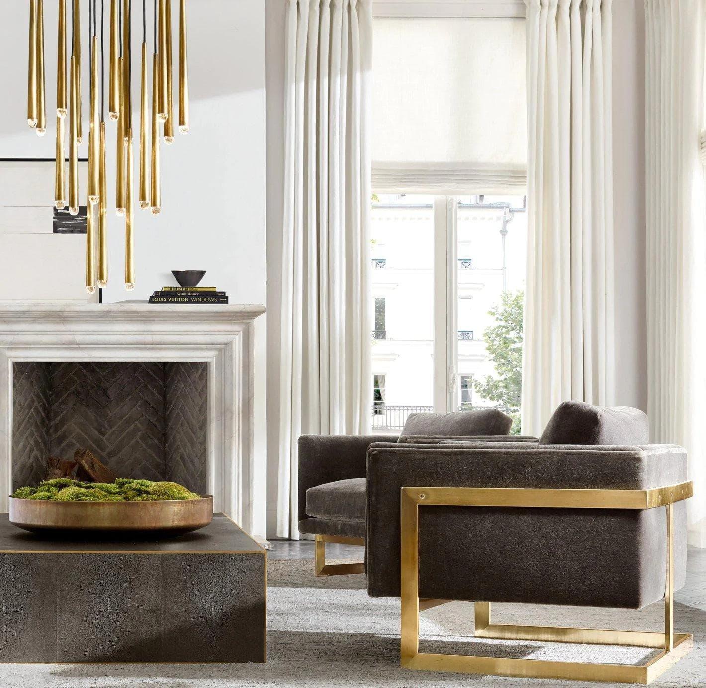 Brass Tube Chandelier — Modern Statement Piece - LumoTrot
