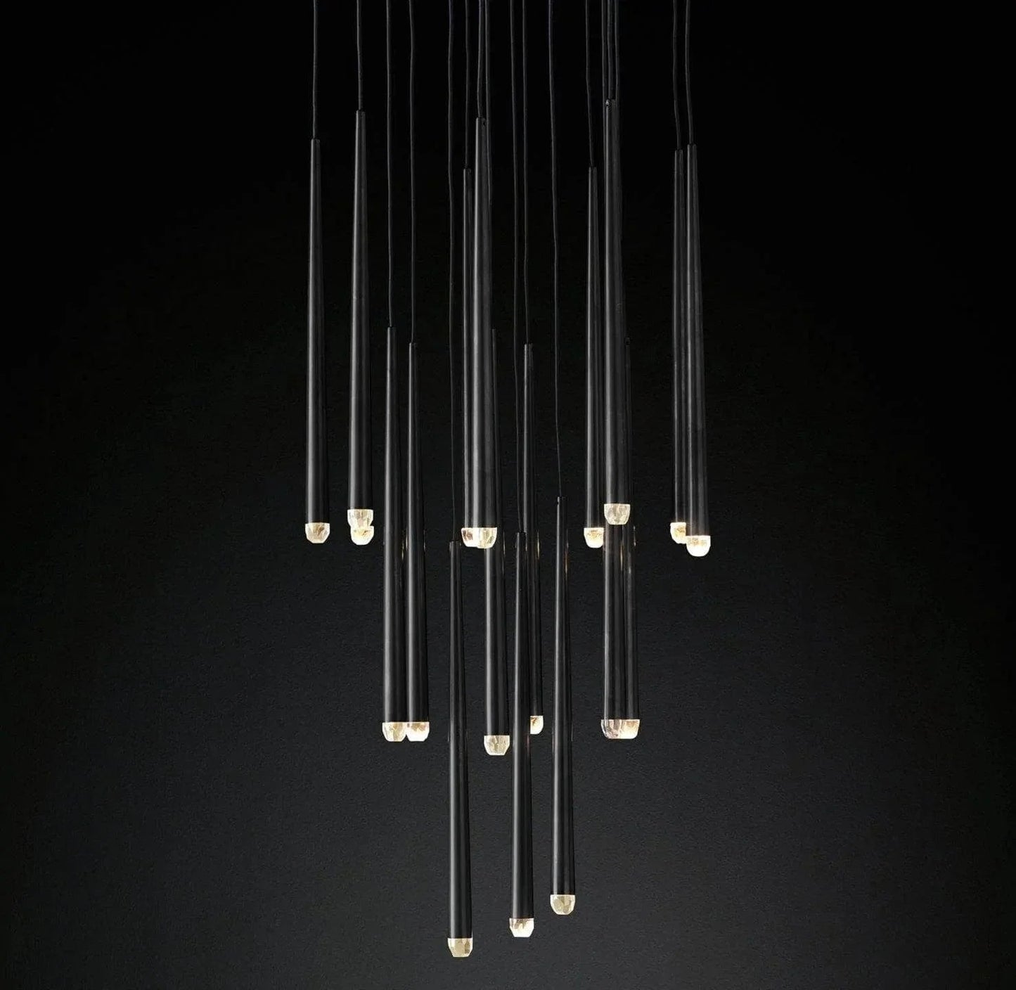 Brass Tube Chandelier — Modern Statement Piece