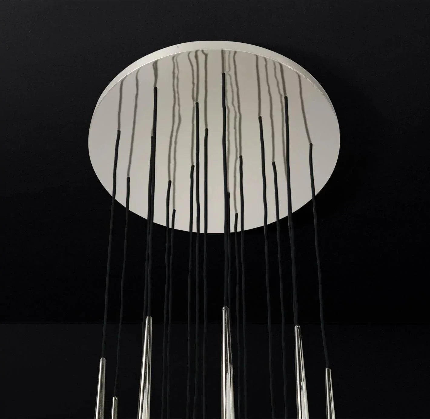Brass Tube Chandelier — Modern Statement Piece
