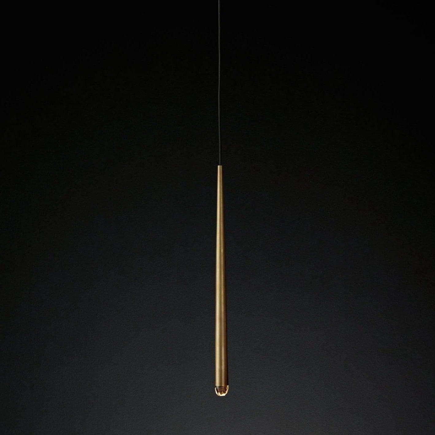 Brass Tube Chandelier — Modern Statement Piece