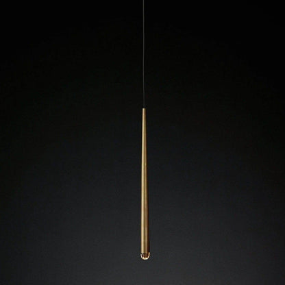 Brass Tube Chandelier — Modern Statement Piece