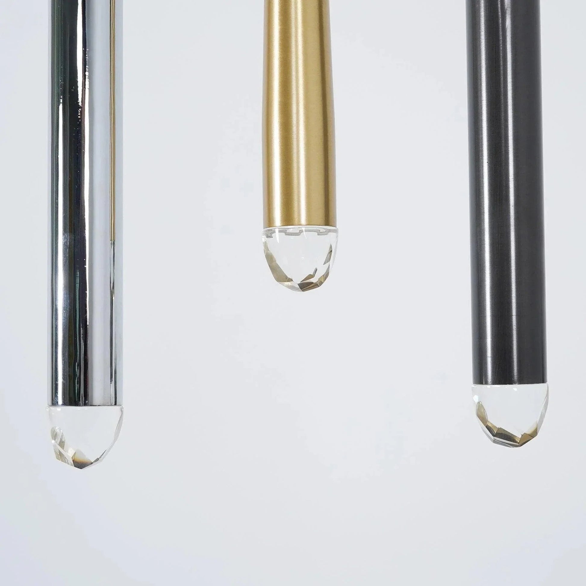 Brass Tube Chandelier — Modern Statement Piece - LumoTrot