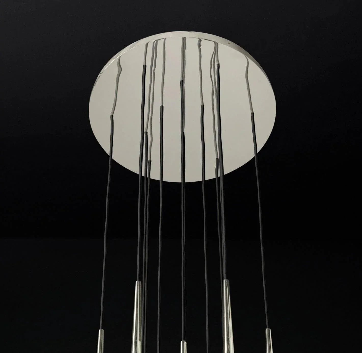Brass Tube Chandelier — Modern Statement Piece