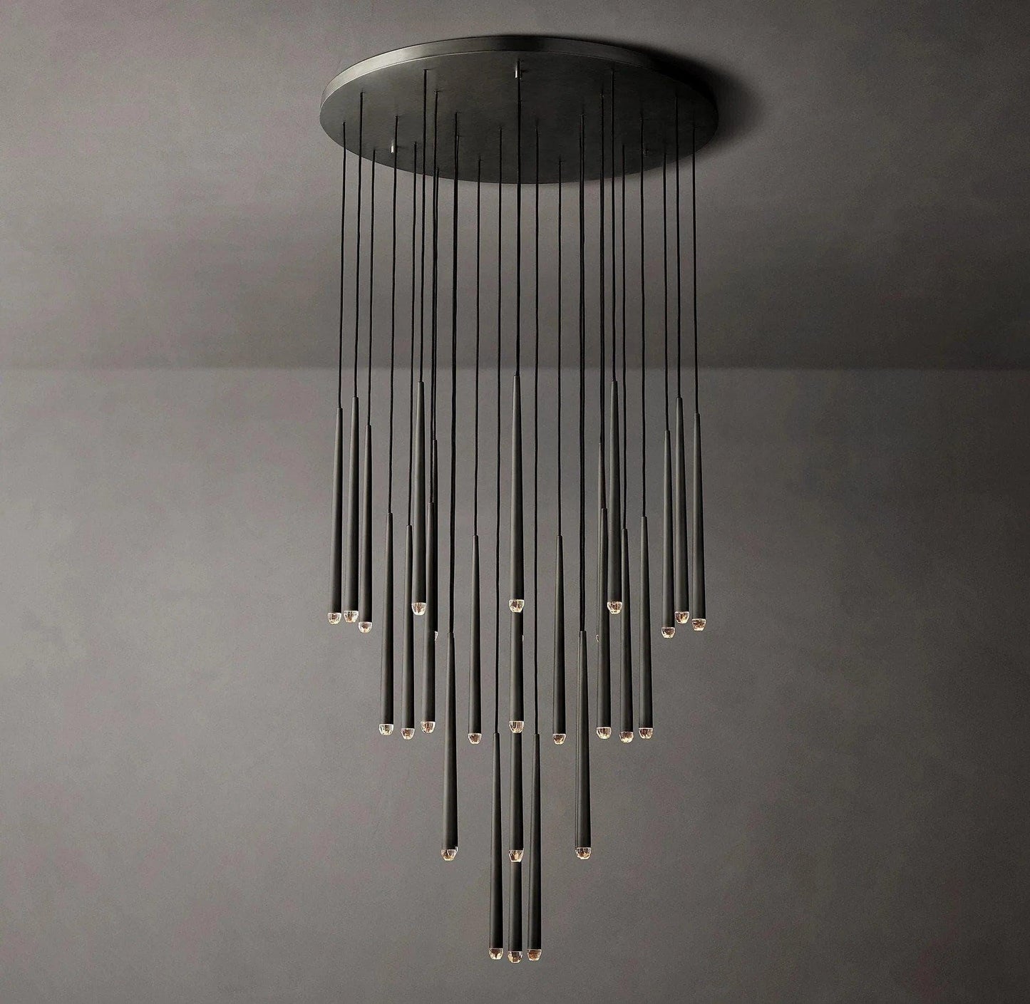 Brass Tube Chandelier — Modern Statement Piece