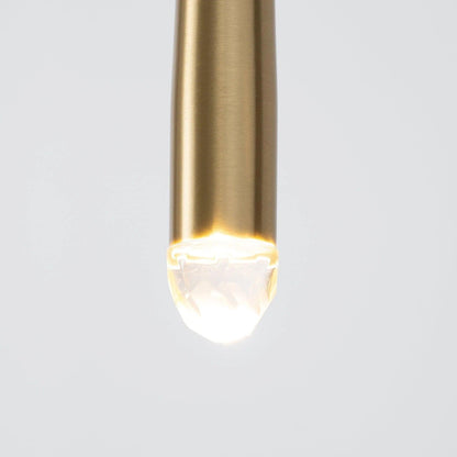 Brass Tube Chandelier — Modern Statement Piece - LumoTrot