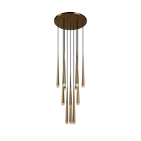 Brass Tube Chandelier — Modern Statement Piece - LumoTrot