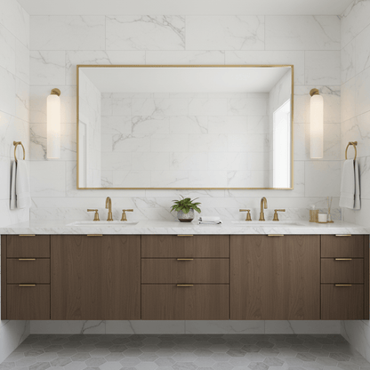 Brass Blown Glass Sconce — Modern Minimalist Accent