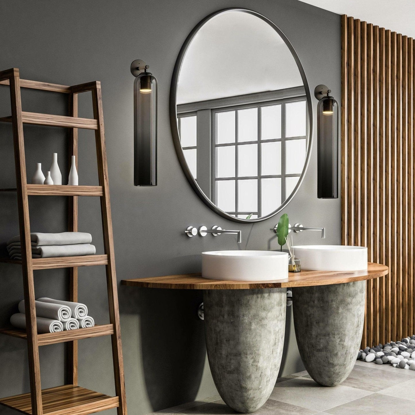 Brass Blown Glass Sconce — Modern Minimalist Accent - LumoTrot