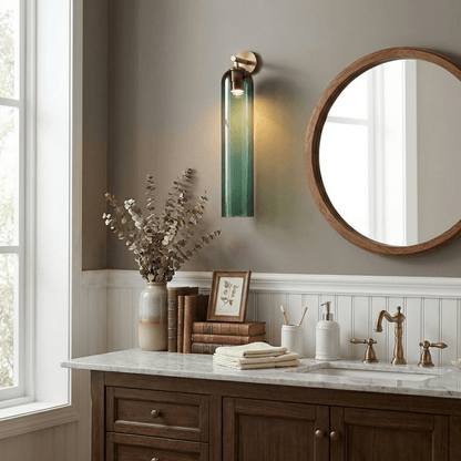 Brass Blown Glass Sconce — Modern Minimalist Accent - LumoTrot
