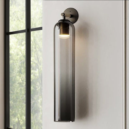 Brass Blown Glass Sconce — Modern Minimalist Accent